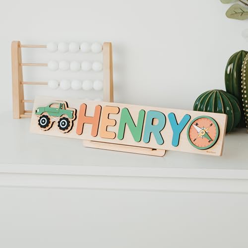 Personalized Wooden Name Puzzle for Toddlers 1