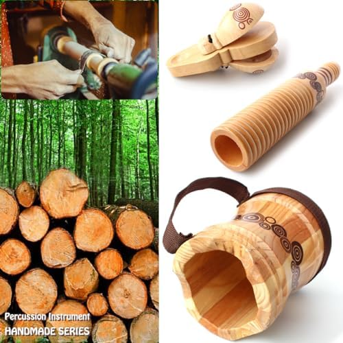 Kallwong Wooden Drum Percussion Set for Kids