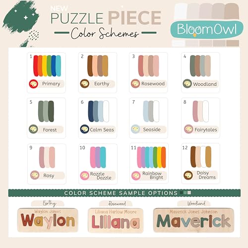Personalized Wooden Name Puzzle for Kids Handmade in USA
