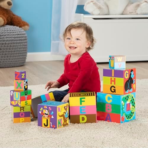 Melissa Doug Alphabet Stacking Blocks Set