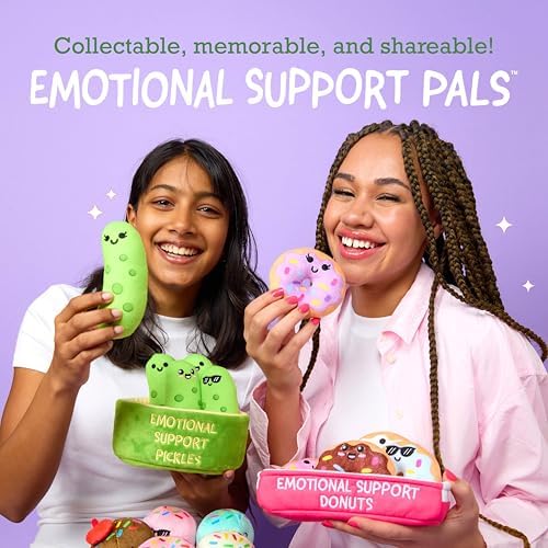 Emotional Support Pickles Plush Set with Basket