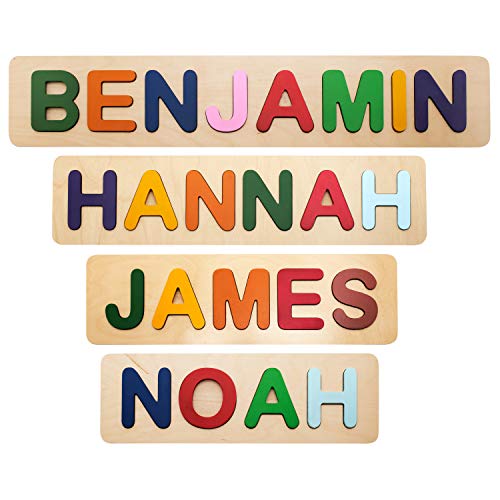 Personalized Wooden Name Puzzle for Kids Up to 12 Letters