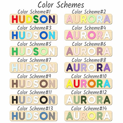 Custom Wooden Name Puzzle for Baby 1st Birthday Gift