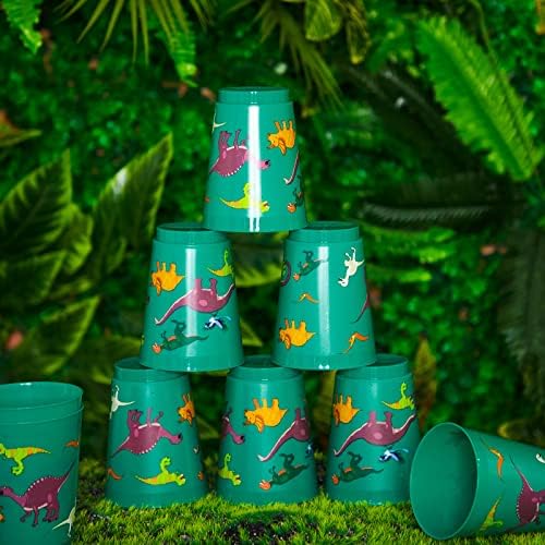 Tessco 24 Pcs Dinosaur Plastic Cups 16 oz
