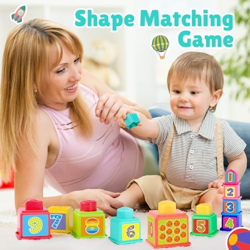 3-in-1 Montessori Toddler Toy for 1-3 Year Olds
