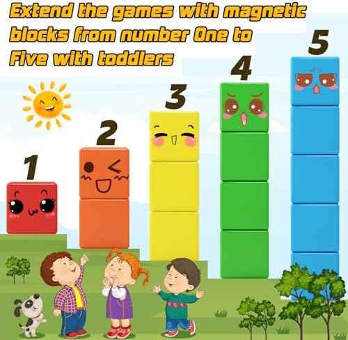 Toylogy 48PCS Magnetic Blocks for Toddlers
