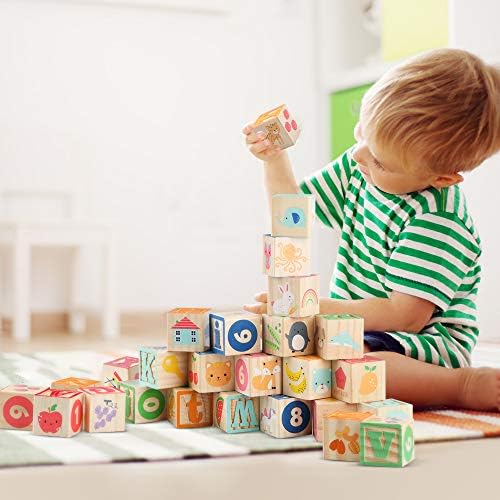 Joqutoys ABC Stacking Blocks for Toddlers 26 PCS