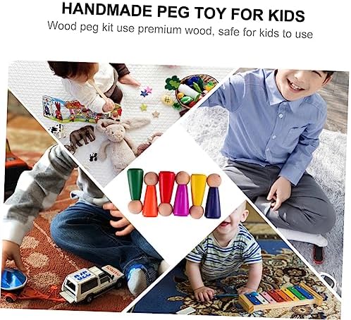 Gogogmee 6pcs Wooden DIY Puppet Kit for Kids