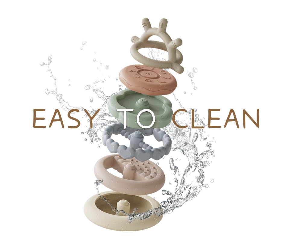 Moonkie Stacks of Circles Teething Toy Set