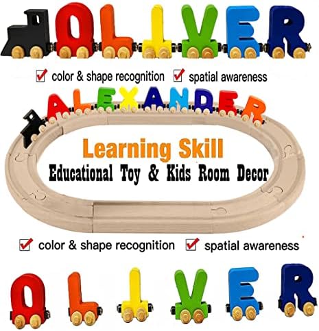 KIDZCO Name Puzzle Trains - Educational Toy for Kids 1-6 Years