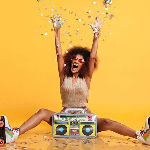 Meekoo Inflatable Boombox 80s 90s Party Decor 3 Packs