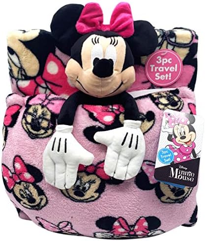 Jay Franco Disney Minnie Mouse Travel Set - 3 Piece Kids Set