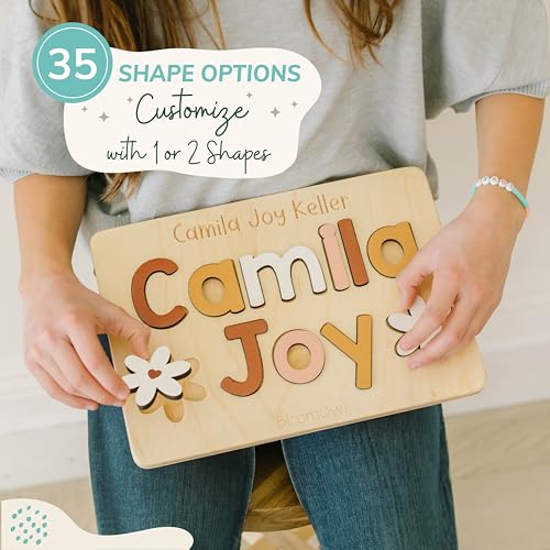 Personalized Wooden Name Puzzle for Kids Handmade in USA