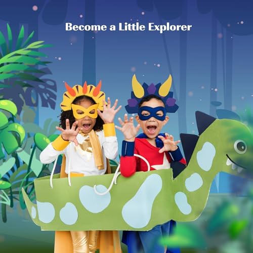 Flying Childhood 12Pack Dinosaur Dragon Headbands for Kids Halloween Party