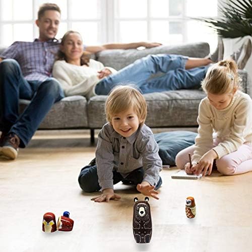 Tphon Wooden Nesting Dolls Set of 5 Bear and Animals