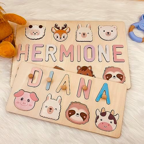 Personalized Name Puzzle for Kids Wooden Puzzle with Engraved Text
