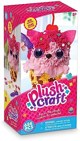 Orb Factory 3D Ice Cream Cat Plush Craft Kit