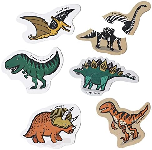 Wee Gallery Dinos Puzzle 12 Pieces 6 Puzzles