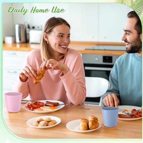 Eccliy 72 Pack Kids Plastic Cups 8 oz Reusable Unbreakable