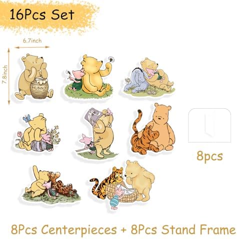 FurPaw Classic Winnie Bear Cutouts Prop with Stand