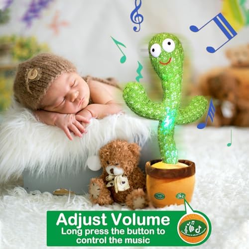 Pbooo Talking Cactus Toy with Singing Dancing
