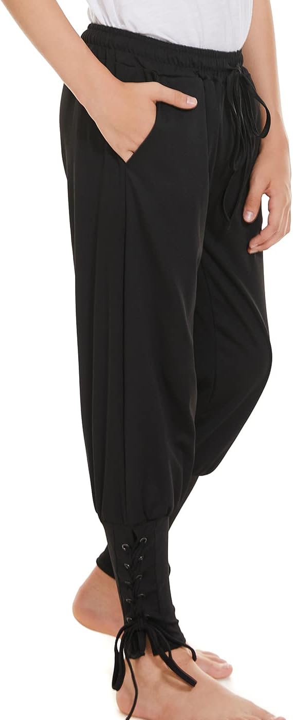 WISHU Medieval Pirate Pants for Boys Kids Halloween Costume