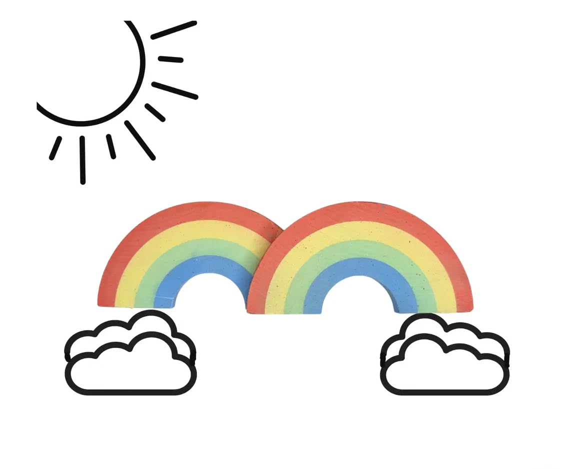 TwEE Wee Double Rainbow Sidewalk Chalk Set