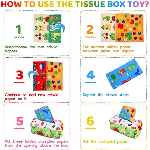 YOGINGO Baby Tissue Box Toy Montessori 6-12 Months