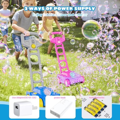 SHCKE Bubble Lawn Mower for Toddlers 1-3 Years 1