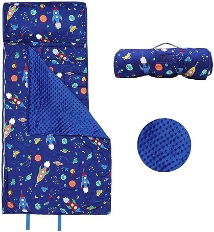 Kids Sleeping Bag Nap Mat with Pillow and Blanket