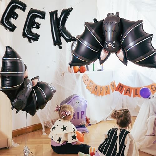 HOUSE OF PARTY 40 Inch Halloween Bat Foil Balloons Set