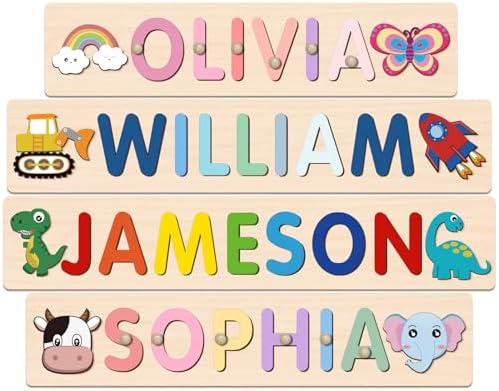 Personalized Name Puzzle for Kids 1 Year Old