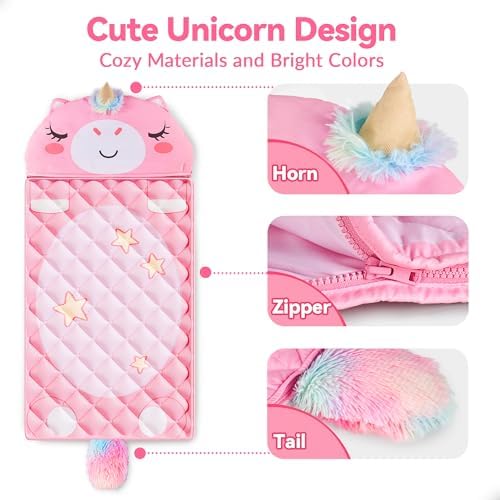 iPlay iLearn Unicorn Slumber Sack for Kids 1