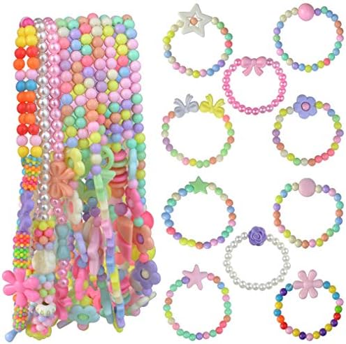 Obmwang 20Pcs Princess Necklace Bracelet Set for Women Costume Jewelry