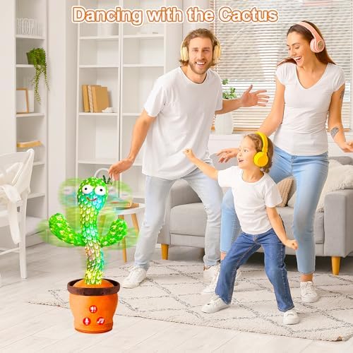 Vitosup Volume Adjustable Talking Cactus Toy for Baby and Toddler