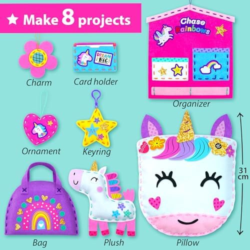 KRAFUN My First Unicorn Sewing Kit for Kids 1