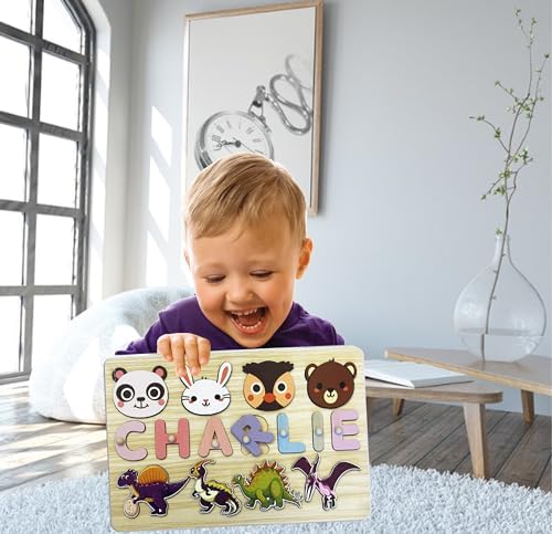 Personalized Kids Name Puzzle for Toddlers 24 Months