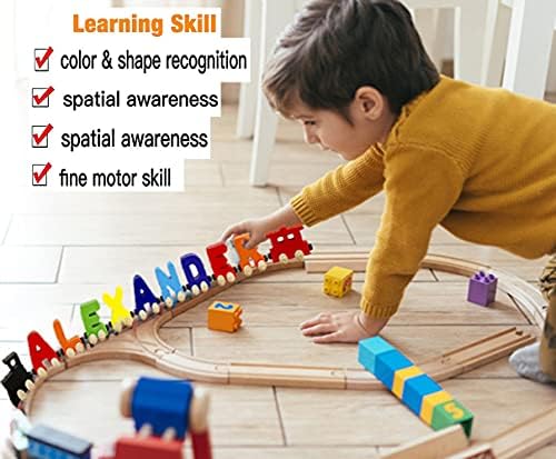 KIDZCO Wooden Trains Puzzle for Kids 1