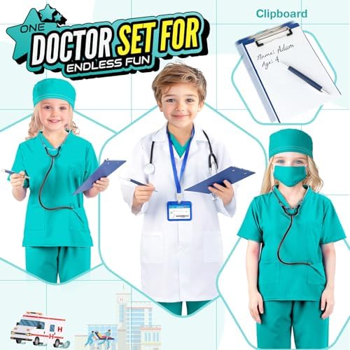 Joycover Doctor Costume for Kids 3-12 1