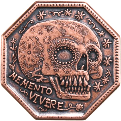 Memento Mori Copper Reminder Coin - 1 Inch