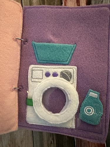 Handmade Portable Felt Dollhouse Book for Kids