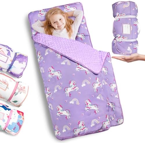 Primlect Toddler Nap Mat with Pillow and Blanket