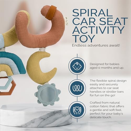 Itzy Ritzy Spiral Car Seat Stroller Toy - Rainbow