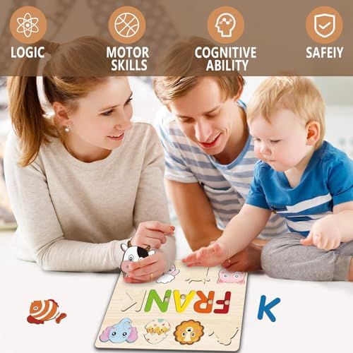 Personalized Name Puzzle for Kids 1 Year Old
