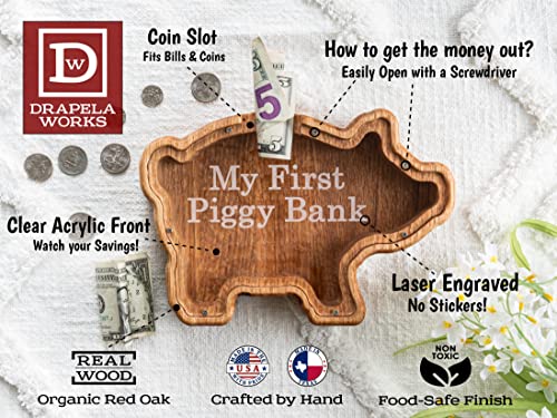 Drapela Works Barn Piggy Bank USA Made Personalized 1