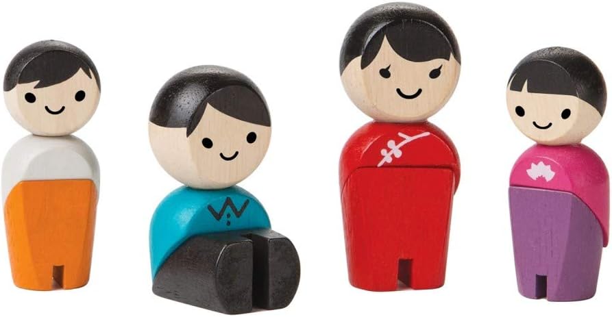 PlanToys Wooden Family Playset 4 Pieces