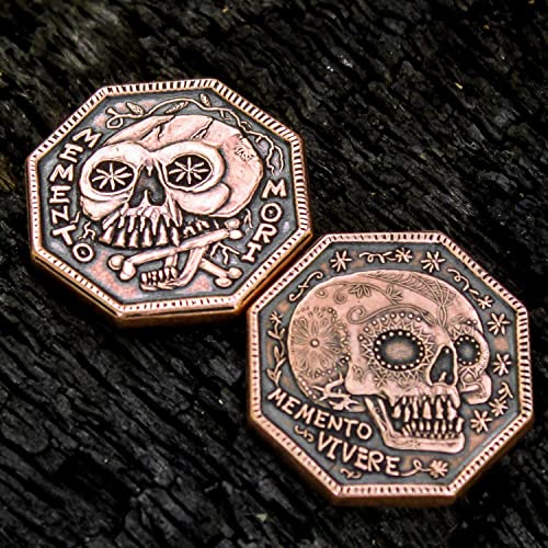 Memento Mori Copper Reminder Coin - 1 Inch
