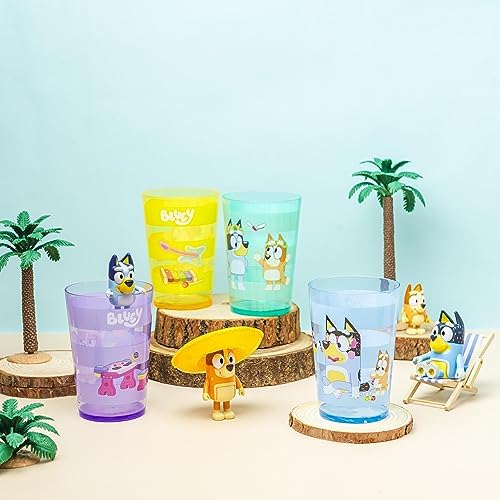 Zak Designs Bluey Nesting Tumbler Set 4-Pack