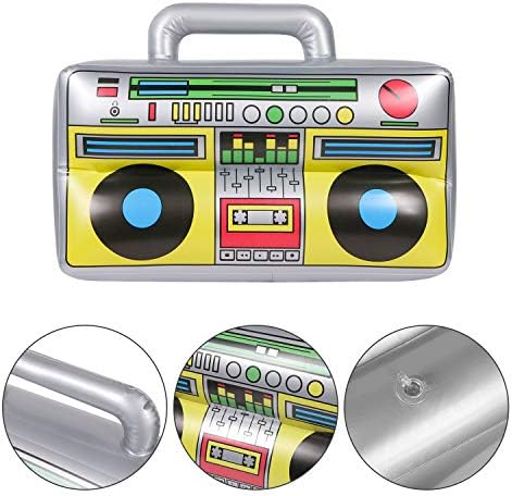 4 PCS Inflatable Boombox 80s 90s Party Decorations