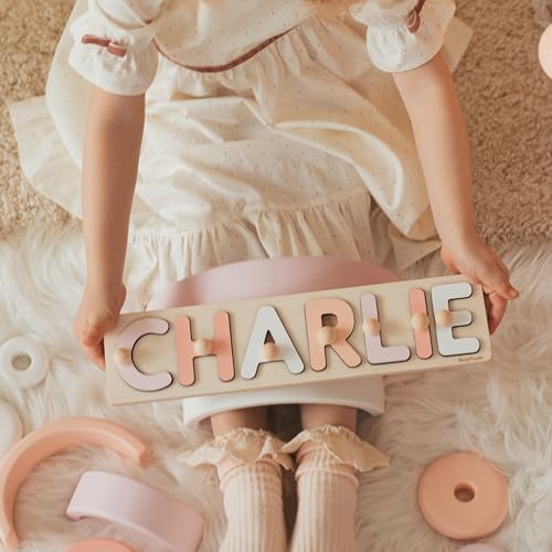 Personalized Wooden Name Puzzle for Baby Girl 1